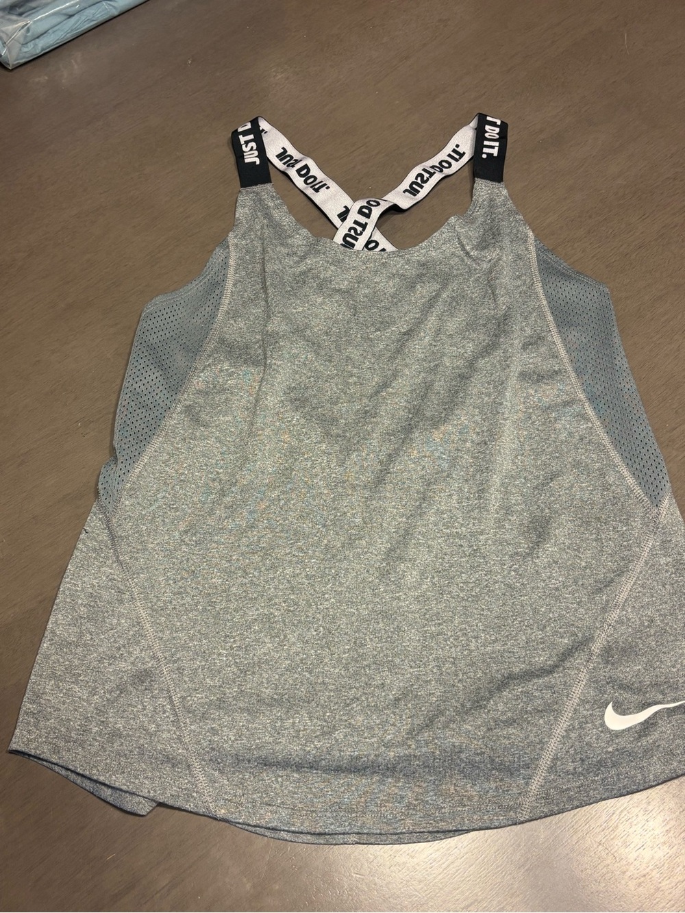 Nike XS Gray Strappy Workout Top